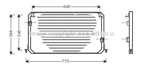 TO5224 AVA radiador de aparelho de ar condicionado