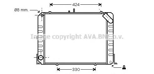 TO2424 AVA radiador de esfriamento de motor