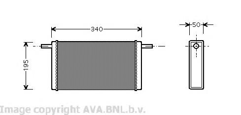 Радиатор печки VW6068 AVA