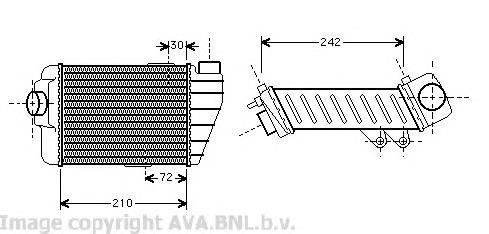 Купить VW4158 AVA Интеркулер