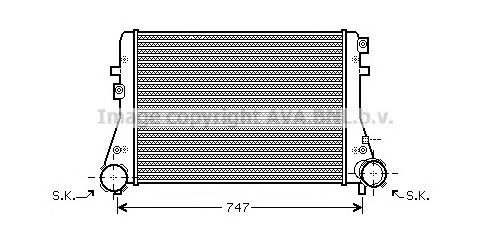 VWA4227 AVA radiador de intercooler