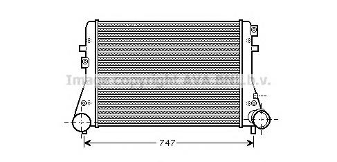 VWA4306 AVA radiador de intercooler