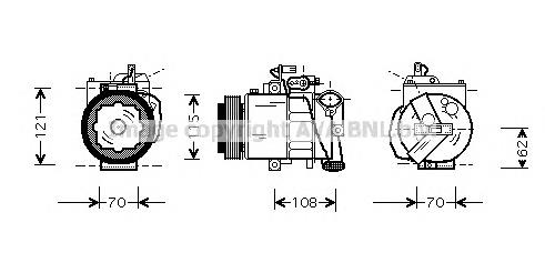 VWAK064 AVA compressor de aparelho de ar condicionado