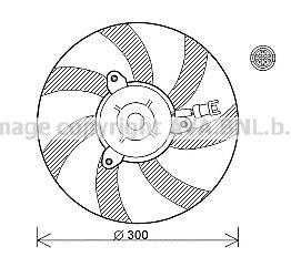 VW7527 AVA motor de ventilador do sistema de esfriamento