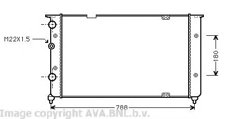 Радиатор VWA2103 AVA