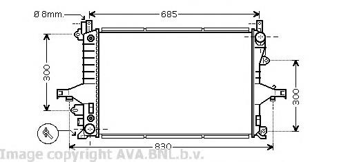 Радиатор охлаждения AVA VO2117