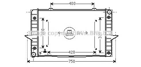 Радиатор VO2093 AVA