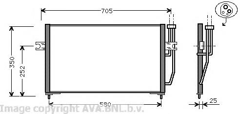 VO5128 AVA radiador de aparelho de ar condicionado
