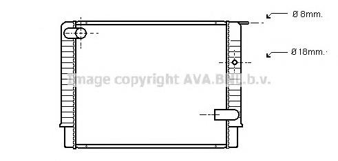 Radiador de esfriamento de motor VO2033 AVA