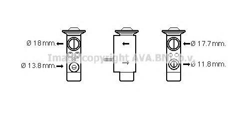 Клапан TRV кондиционера VO1162 AVA