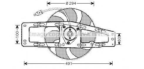 7701042440 Renault (RVI) Мотор вентилятора системы охлаждения