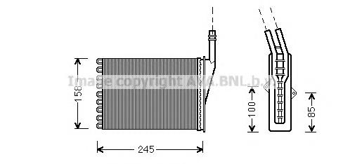 RTA6250 AVA radiador de forno (de aquecedor)