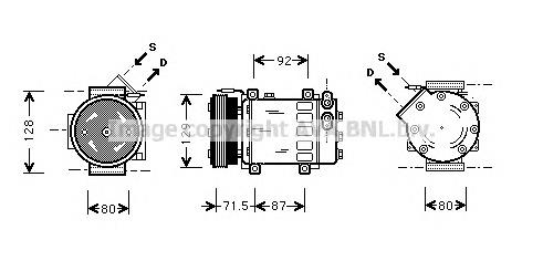 RTAK281 AVA compressor de aparelho de ar condicionado