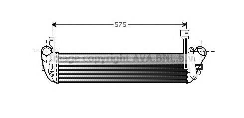 RT4346 AVA radiador de intercooler