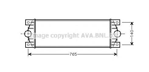 RT4329 AVA radiador de intercooler