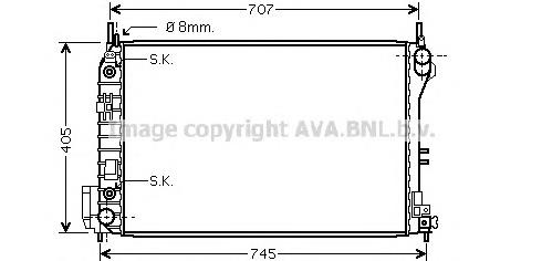 Радиатор SB2059 AVA