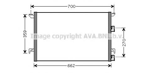 Радиатор кондиционера SB5060 AVA