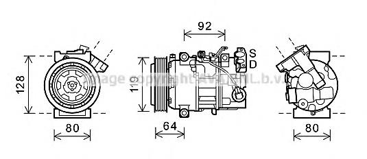 RTK492 AVA compressor de aparelho de ar condicionado