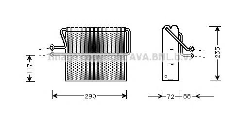 Vaporizador de aparelho de ar condicionado RTV004 AVA