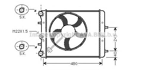 Радиатор SAA2013 AVA