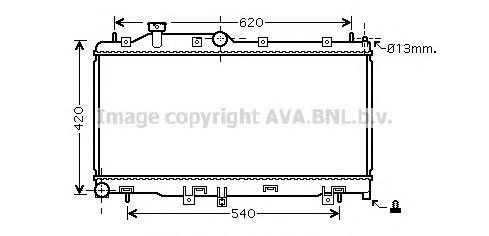 Радиатор 45111AG021 Subaru