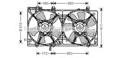 Купить 45131SA000 Subaru Мотор вентилятора системы охлаждения
