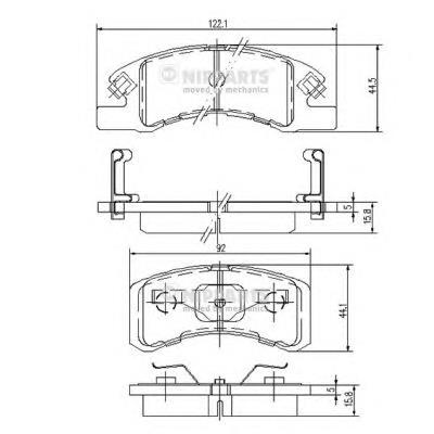 BPA1111.02 Open Parts sapatas do freio dianteiras de disco