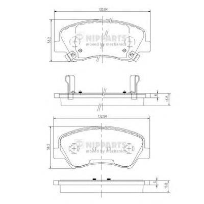 DP31849C EBC Brakes sapatas do freio dianteiras de disco