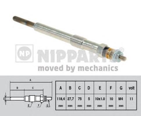 N5718004 Nipparts vela de incandescência