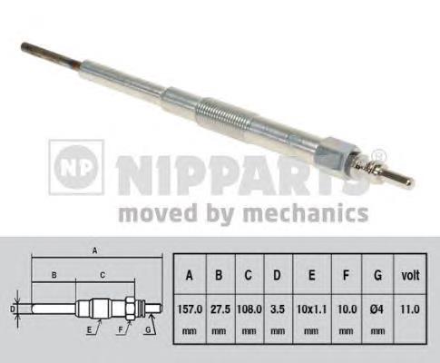 N5717000 Nipparts vela de incandescência