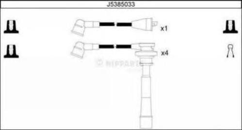 J5385033 Nipparts fios de alta voltagem, kit