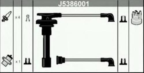 J5386001 Nipparts fios de alta voltagem, kit
