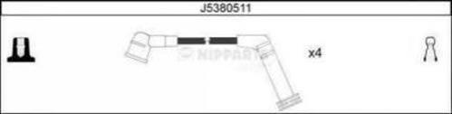 J5380511 Nipparts fios de alta voltagem, kit