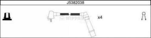 J5382038 Nipparts fios de alta voltagem, kit