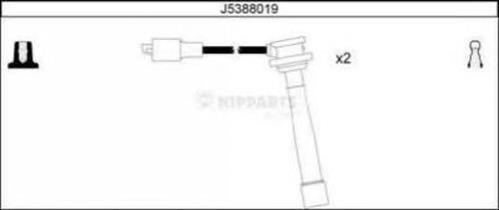J5388019 Nipparts fios de alta voltagem, kit
