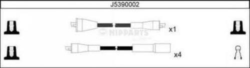 Fios de alta voltagem, kit J5390002 Nipparts