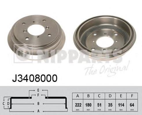 14725210 Brembo tambor do freio traseiro