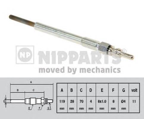 N5718001 Nipparts vela de incandescência