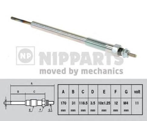 N5715016 Nipparts vela de incandescência