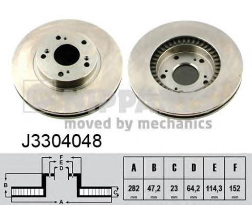 Тормоз дисковый передний Nipparts J3304048 цена, от 52.36 USD