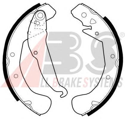 Задние барабанные колодки 8960 ABS