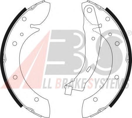 Купить 9028 ABS Задние барабанные тормозные колодки