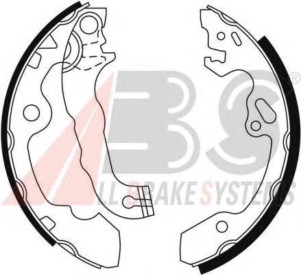 Купить 9054 ABS Задние барабанные тормозные колодки