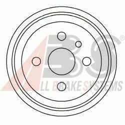 Барабан тормозной задний ABS 5128S цена, от 26.89 USD