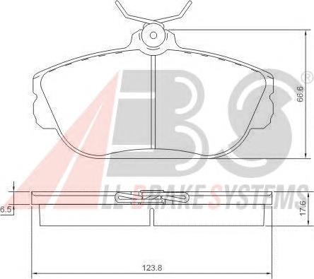 Колодки тормозные передние дисковые Ford TAURUS SE