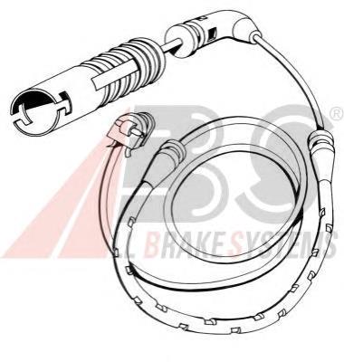 39587 ABS sensor dianteiro de desgaste das sapatas do freio