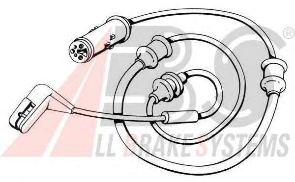 39560 ABS sensor dianteiro de desgaste das sapatas do freio