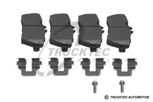 02.35.148 Trucktec sapatas do freio dianteiras de disco