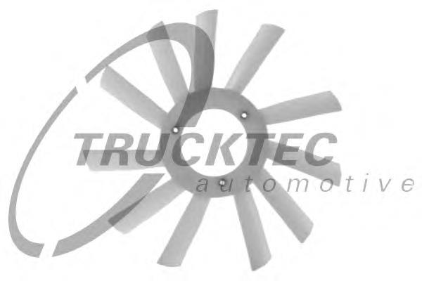 0219029 Trucktec ventilador (roda de aletas do radiador de esfriamento)