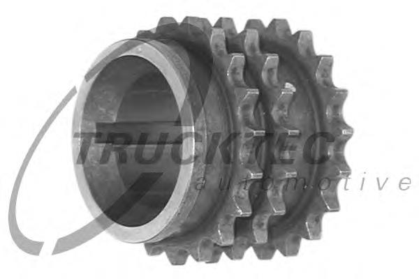 Engrenagem de cadeia da roda dentada de acionamento de cambota de motor 0212096 Trucktec
